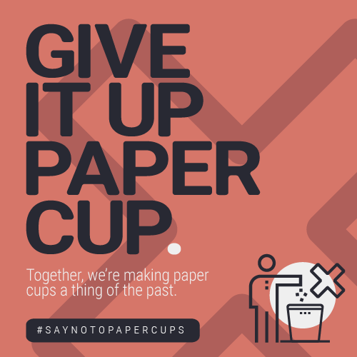Give up the paper cups, its time. 
Buy a BYO cup, or sign up for the TCX system.
Want your cafe to be part of the system? Let us know at loom.ly/uIJ568k
#SayNoToPaperCups #comingsoon