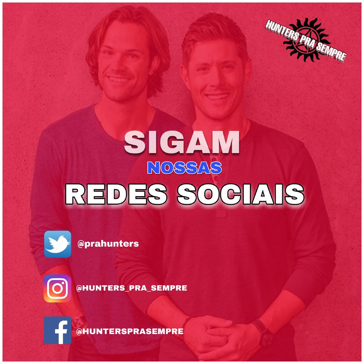 PraHunters's tweet photo. Sigam nossa redes sociais https://t.co/fykmSZLToV