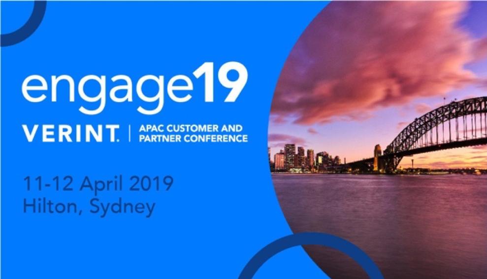 VerintAPAC's tweet photo. Are you joining us at the biggest #CX and #contactcentre event in #APAC for discussions on #automation #VOC #customerjourney and #hybridworkforce? Register for #APACEngage19 - Don’t miss out:  https://t.co/a9ZvWPs0Hu https://t.co/q9Tcq0tuGB