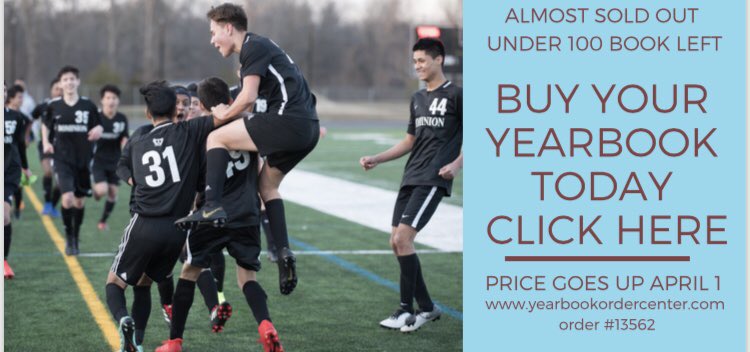 domYEARBOOK's tweet photo. Buy your yearbook today!! The price goes up April 1 (tomorrow)! Visit https://t.co/ffJHORkMUZ and use order #13562 @DominionLcps https://t.co/SwXicPZXqP
