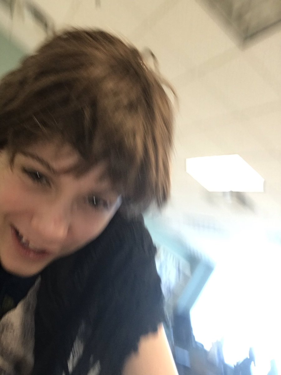 When you take a selfie on your teacher’s phone, it gets tweeted! #dramafest2019 #cmstalk
