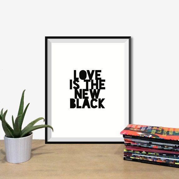curlybracketed's tweet photo. Instant Download - Love Is The New Black by curlybracketdesign by curlybracketdesign #curlybracketed https://t.co/onUHKSW151 #instantdownload #diy #printable https://t.co/z6wEGdKzIS