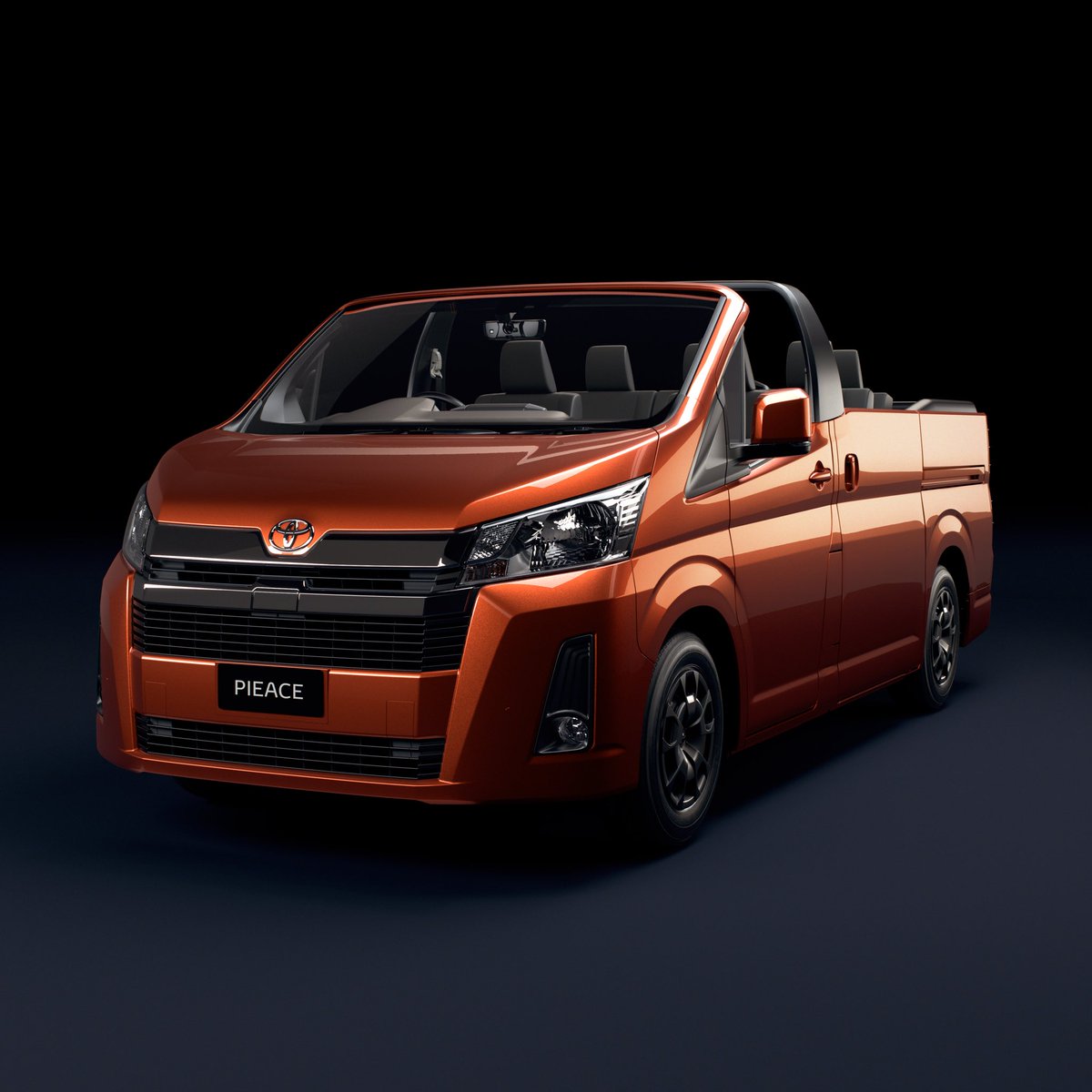 Toyota_Aus's tweet photo. To serve a new generation of Australian workers on the road, we’ve taken our iconic transit van to a new level. Meet the All-New HiAce Convertible, the first ever of its kind. Available with an optional pie oven, the PieAce, the HiAce Convertible is a game changer. https://t.co/j35mMtb3xG