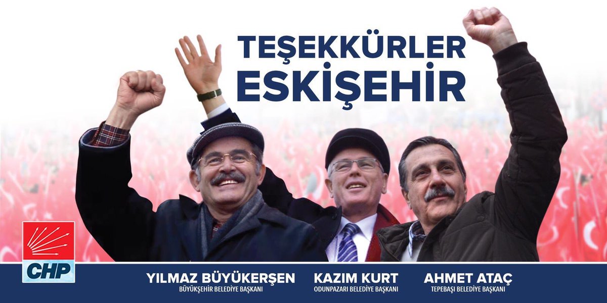 TEŞEKKÜRLER ESKİŞEHİR! 

Dün olduğu gibi bugün ve yarın da herkesin ve her kesimin başkanları olmaya devam edeceğiz. 

#TürkiyeninEskişehiriVar