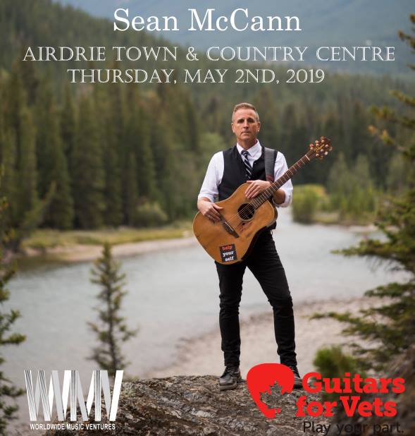 Airdrie!
Just one month away until Sean McCann (Founding member of Great Big Sea) is here to help us raise awareness for Guitars for Vets Canada 🇨🇦🎸Tix are $30.00 and are going quick! Tables of 8 reserved upon request. info eventbrite.ca/e/sean-mccann-…