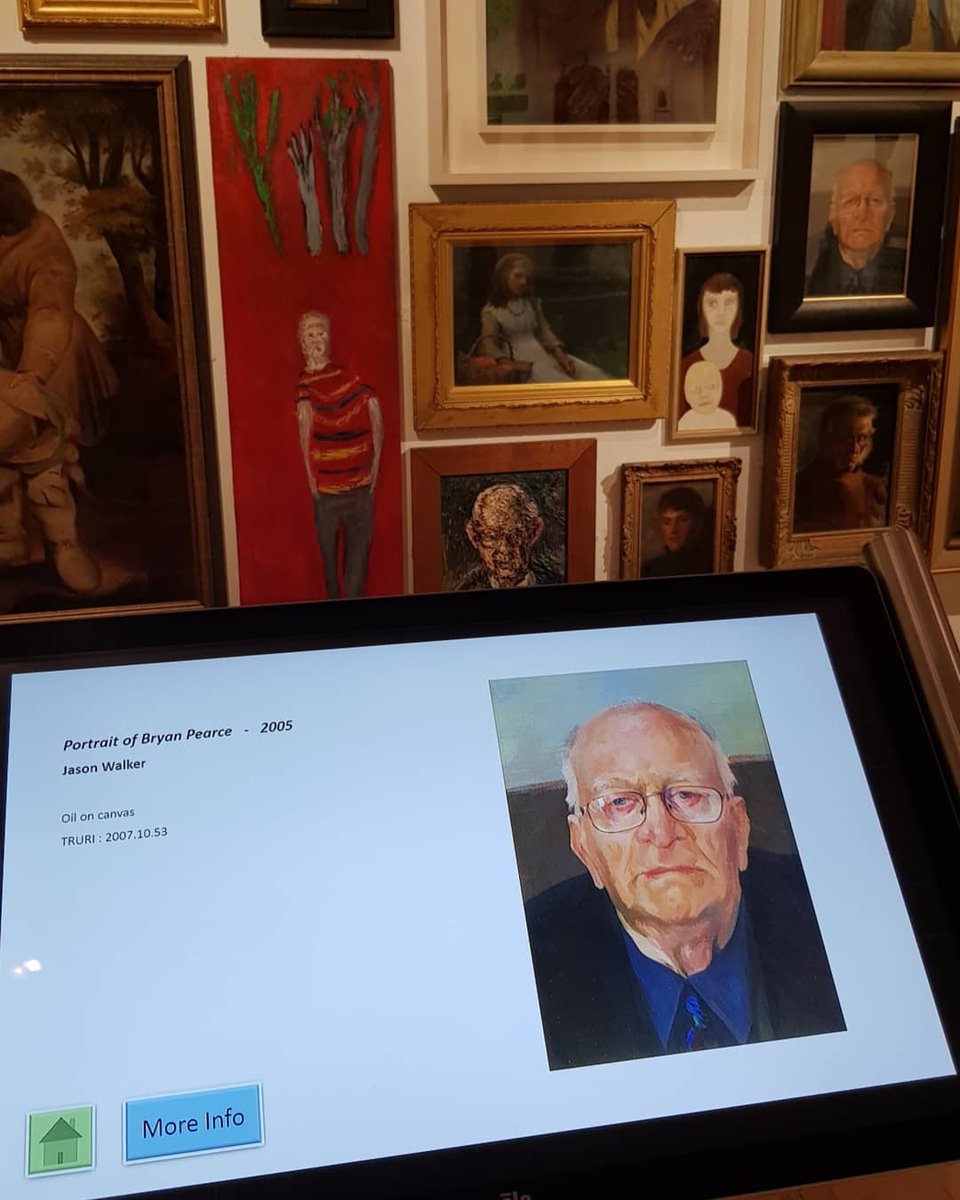 Jasonart70's tweet photo. My portrait of St Ives artist #BryanPearce on show at @Cornwall_Museum #cornwall https://t.co/rg8ku0gmWk https://t.co/f1PipiRgZi