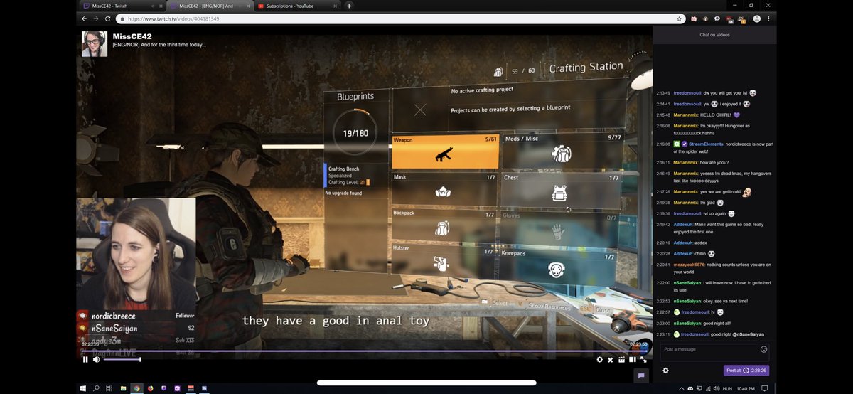 MissCE42's tweet image. When closed captioning isn’t working properly 😂 I don’t even remember what I was talking about here, but it sure was not this 😂🤣 #StreamFail #Twitch #Stream
✂️-@FuzzyToe