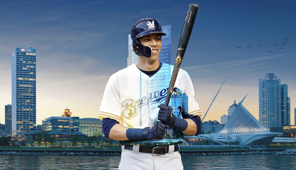IKE_Brewers's tweet photo. Christian Yelich through 4 games 

• 6-12
• 4 HR
• 8 RBI
• Multiple intentional walks. 

Pitchers won’t even pitch to him #MVP https://t.co/WDw0g63wIr