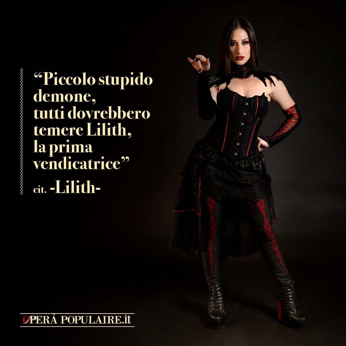 _OperaPopulaire's tweet photo. I protagonisti di Welcome To Burlesque
 Lilith, la diavolessa, la prima vendicatrice 😈
 🎫 https://t.co/sNei8Tw5dt
 🗓 12 e 13 Aprile ore 21:00 
 📍 Teatro della Luna, Assago (MI)
 #operapopulaire #welcometoburlesque https://t.co/3OkRk4bKSr