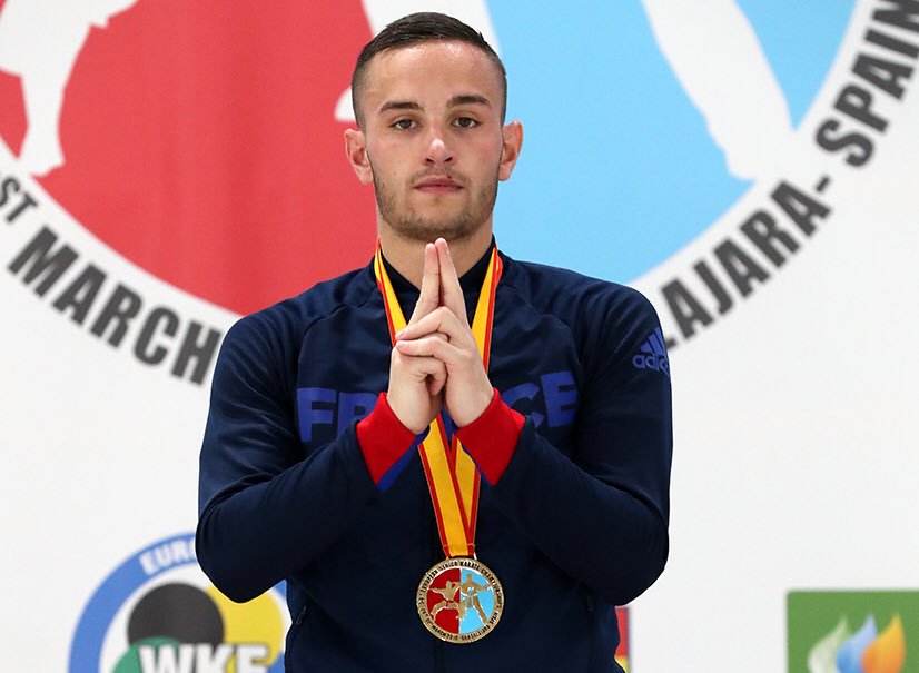 SPerezBlundi's tweet photo. STEVEN, BORN IN MONTPELLIER
Sacré à #Guadalajara 🥇, c'est à #Montpellier, berceau du #Karaté français, que @Steven_DaCosta 🇫🇷💪 avait remporté en 2016 son 1⃣er titre européen 🇪🇺. Alain Le Hetet aurait sans doute été fier de son petit frère, #KingOfHope pour #Karaté2024 👊 https://t.co/fNVHPlRPKy