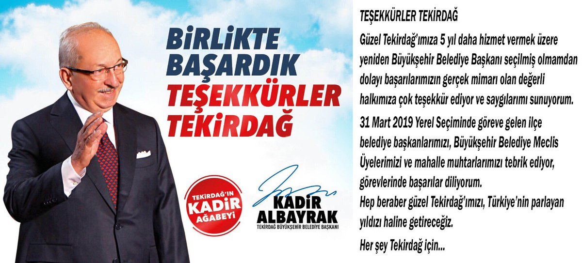 Tekirdağ kadir albayrak