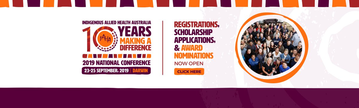 IAHA_National's tweet photo. REGISTRATIONS, SCHOLARSHIP APPLICATIONS, HFTC APPLICATIONS, AWARD NOMINATIONS are now open for the 2019 IAHA National Conference 23-25 September, Darwin. https://t.co/AQiOZGlhld https://t.co/9FszHl5ntb
