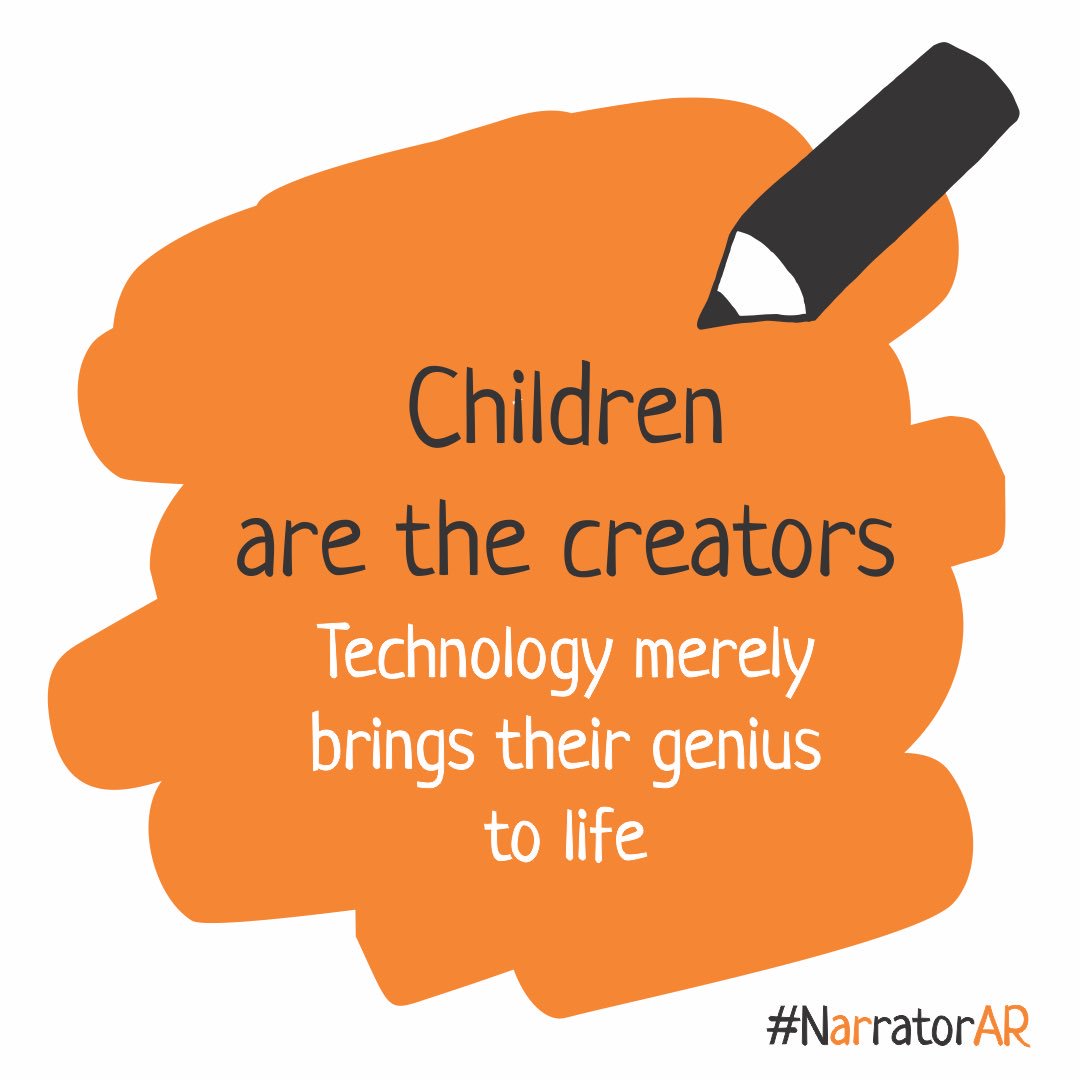 NarratorAR's tweet photo. ‘Children are the creators. Technology merely brings their genius to life.’

This is such an important mindset to instill in the next, digital generation. 

#edtech #stemkindergarten #AR #narratorar #handwriting https://t.co/iPGvE6HebN