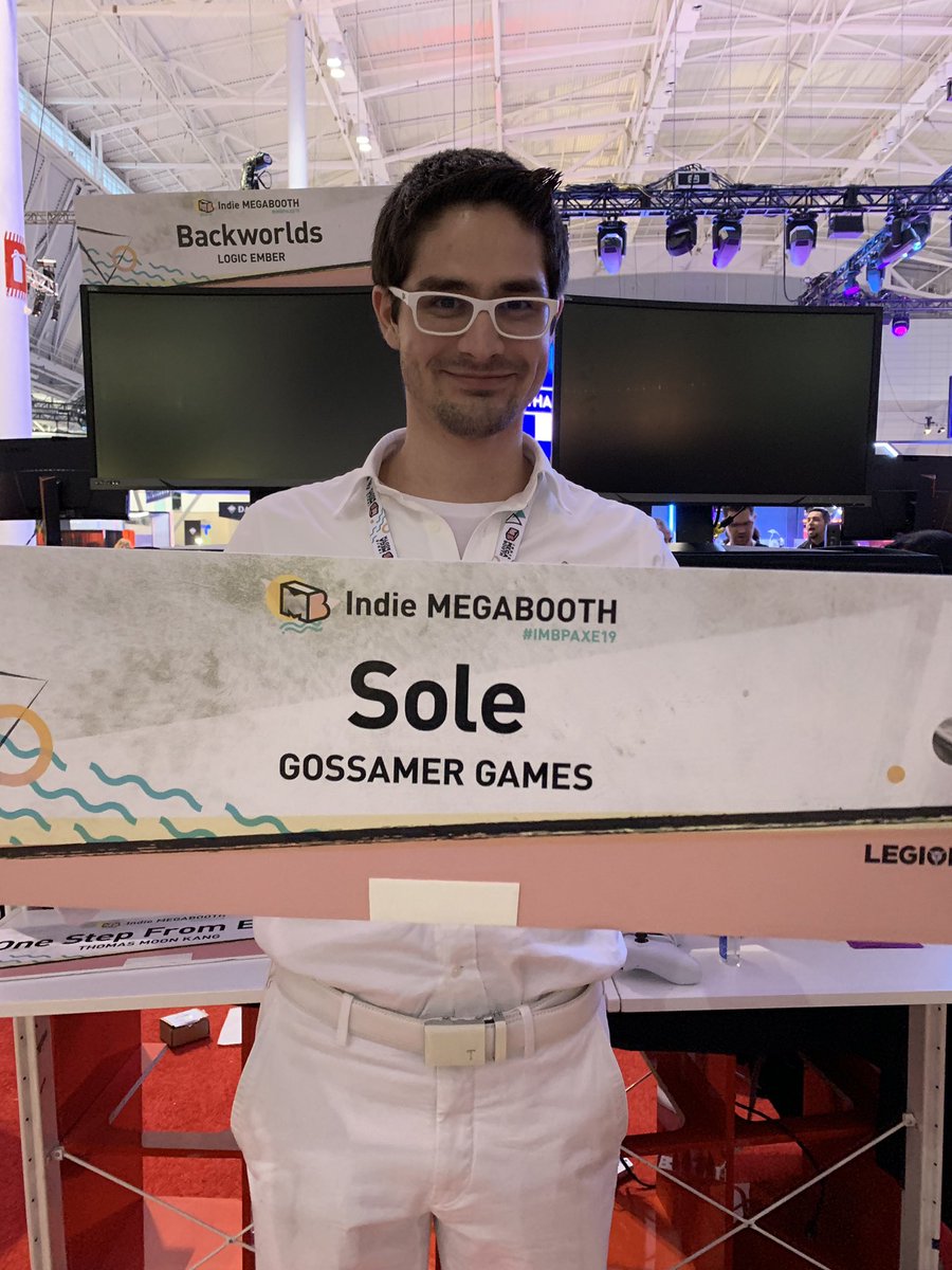 GossamerGames's tweet photo. :)

What a great show w/ a great team: @look_sharpe @dano_art_ @_Sr_Real @HungryAndAngry &amp; even better company 

S/o to the @SplitSideGames, @egsdrexel &amp; of course - @Official_PAX + @IndieMEGABOOTH 

Catch us next time ❤️ https://t.co/qvYSMouV1s