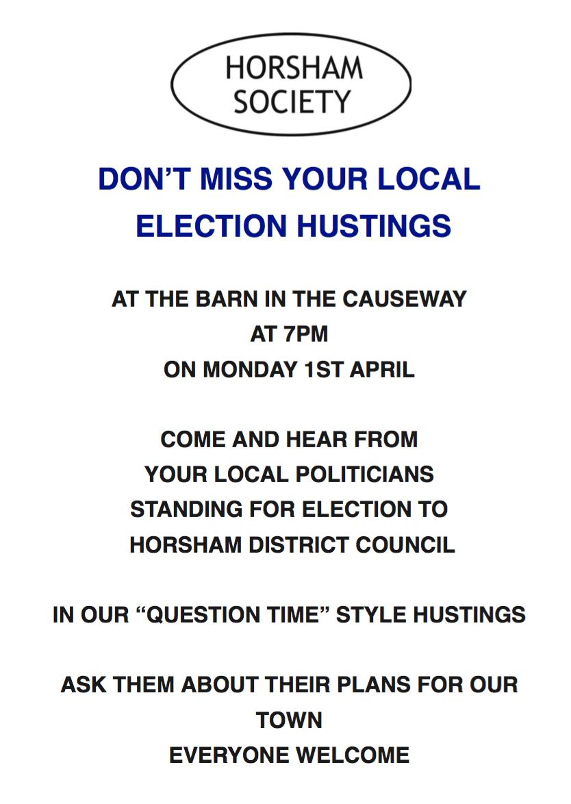 Don’t forget your local election hustings tonight - 1st April - at 7pm at the Barn in Causeway.
Please retweet to get the word out.