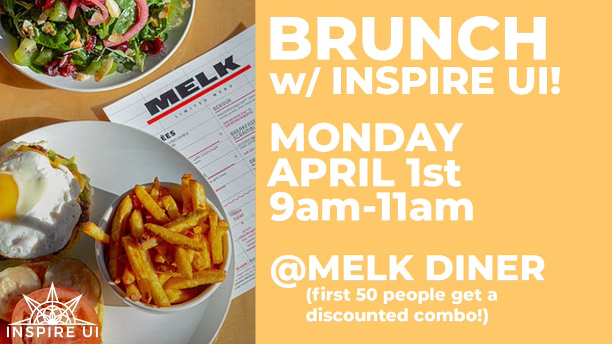 _inspireui's tweet photo. Monday mornings are tough. Start your week off right with a little inspiration... and MELK. The first 50 people who mention UISG elections get $1 off a combo!! See you there!

#INSPIREUI☀️ https://t.co/Qsj2SYvhfk