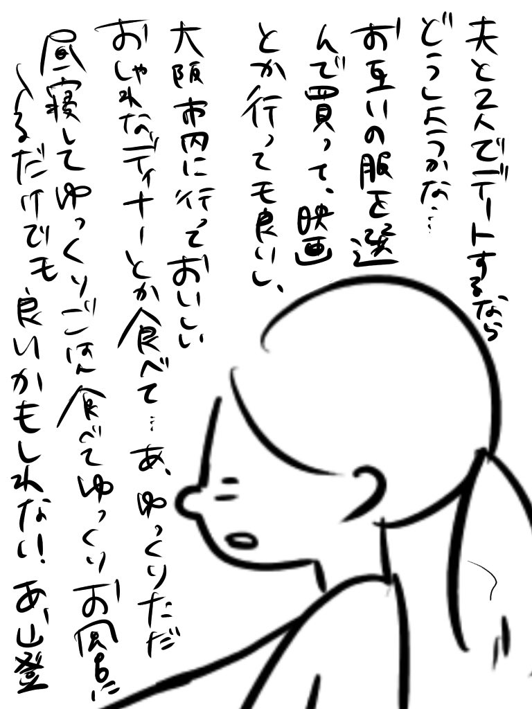 ぐわーってなった時は「もしデートするなら」という妄想を繰り広げる体になってしまった。

#むぴーの絵日記 