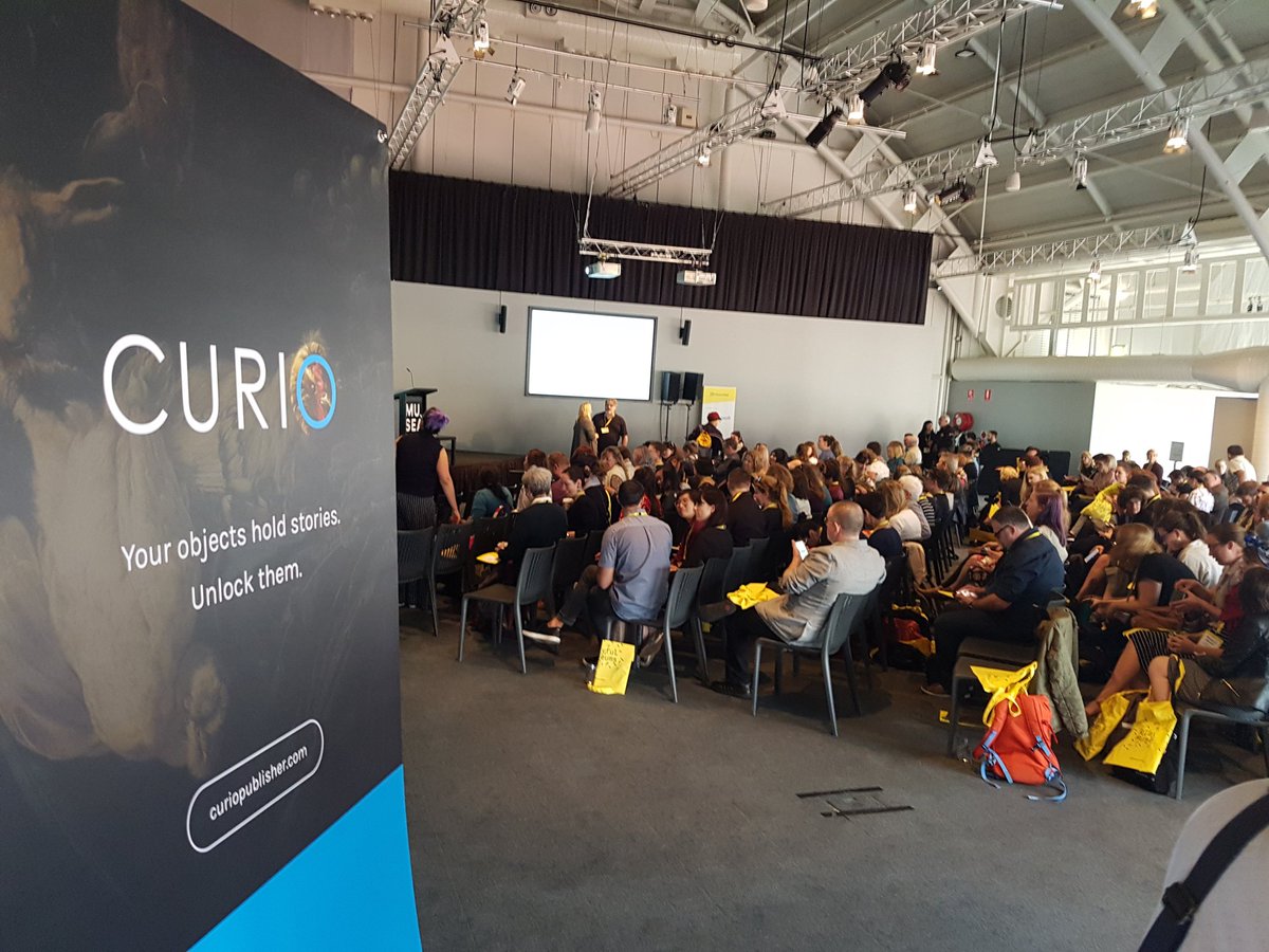 JamesGMcLean's tweet photo. Who-hoo! #MuseumNextAU about to start. 
#CurioPublisher https://t.co/TbS7so1Y68