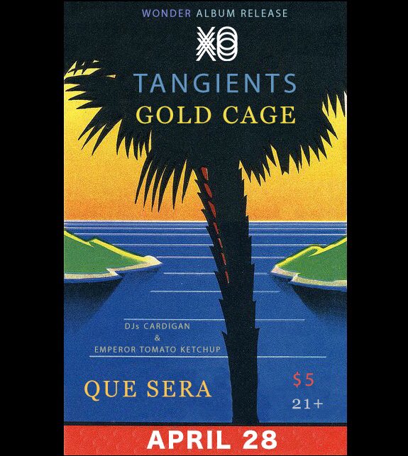 Wonder album release happening 4/28 at Que Sera with <a href="/tangients/">TANGIENTS</a> &amp; Gold Cage 🌴 Tapes will be available and come with a free Some Day EP CD 🌞 Doors at 9 PM 🌊