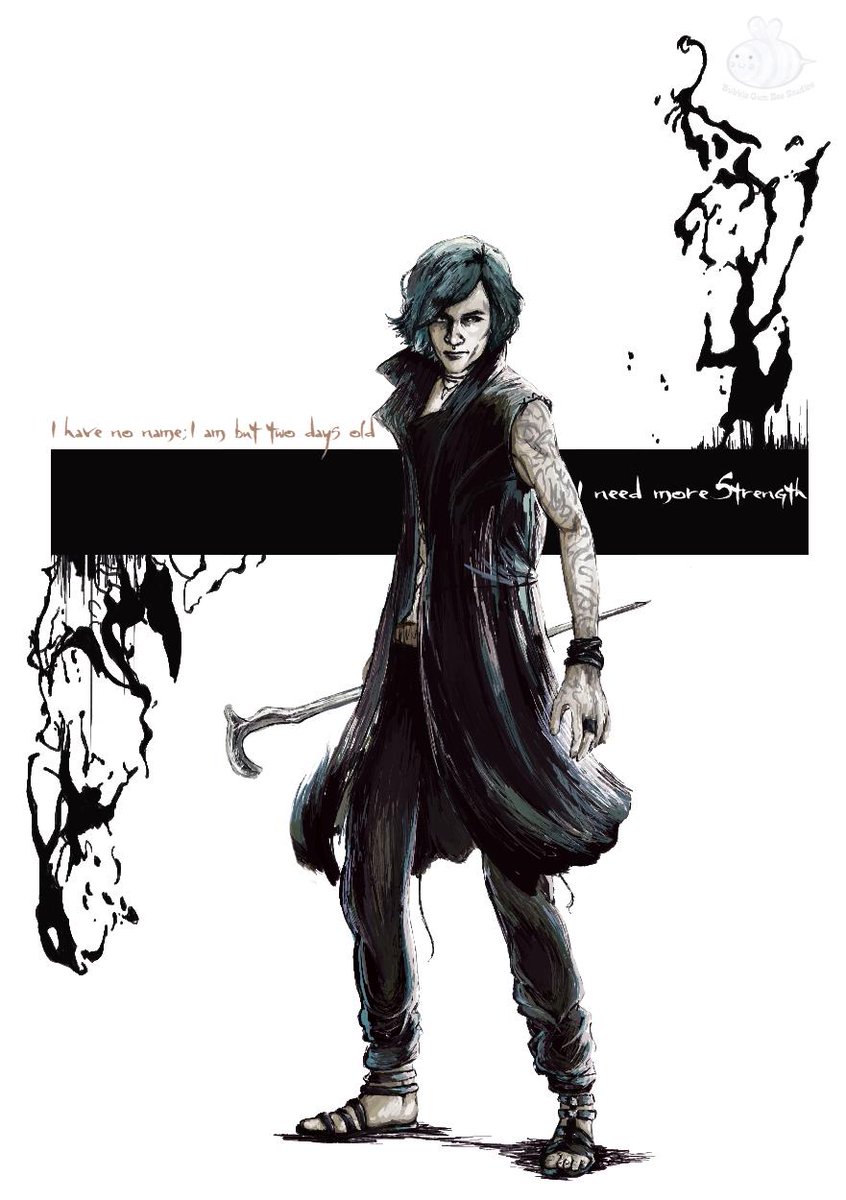 Bubble_Gum_Bee's tweet photo. People seemed interested in it, so here is another inky styled painting, this time repping with our goth poet, V. The more intense darkness suited V a lot more, and was again a bit different to how I usually go about this, but another fun one for sure! #v #dmc5 #fanart https://t.co/BvtKW2vvV8