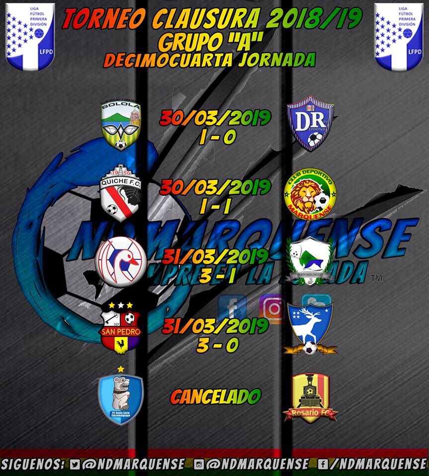NDMsport's tweet photo. #PRIMERADIVISIONGT

Estadísticas Decimocuarta Jornada 
Resultados, Tabla Clausura, Tabla Acumulada ( Reu -6 pts, Rosario -11pts), Proxima Jornada. https://t.co/0nYWrKYnYa