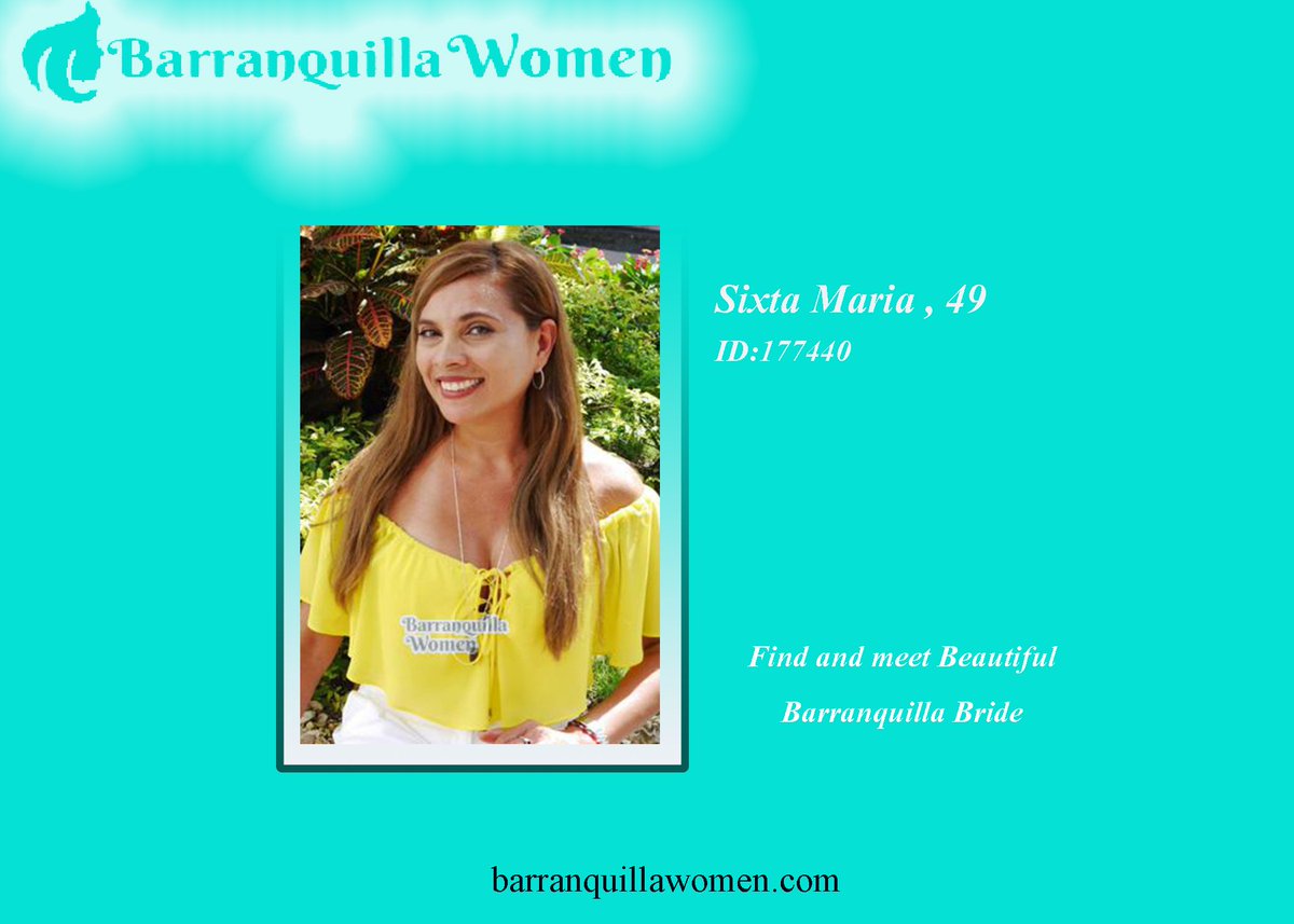 barranquillawo1's tweet photo. If you are someone who's looking for a woman who loves to travel and enjoys a healthy lifestyle. Sixta Maria would be perfect for you!
Sixta Maria (ID:177440)
https://t.co/c7sY8CEoFD
#barranquillawomen
#barranquillasinglestour
#beautifulwomen
#WomenSeekingMen
#LookingForAWife https://t.co/9zZlNbeoA1