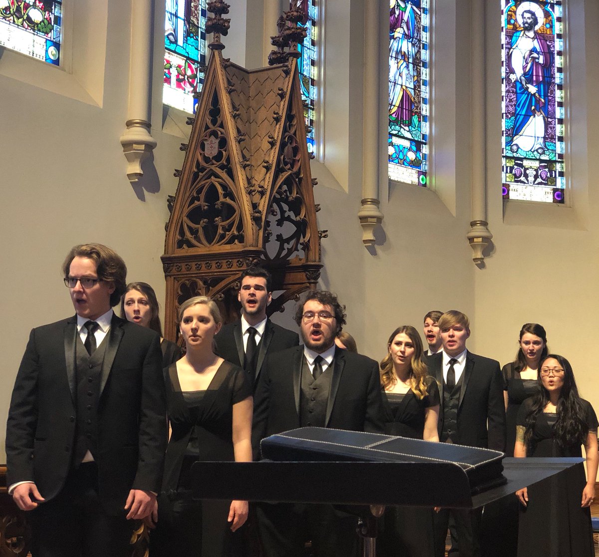 msidechoral's tweet photo. A beautiful morning of worship at Trinity Episcopal Cathedral in Omaha! 
#msideproud @MsidePresident @BillDeeds @MorningsideEdu @MsideAlumni @MsideExperience https://t.co/p6eKaL7rbv