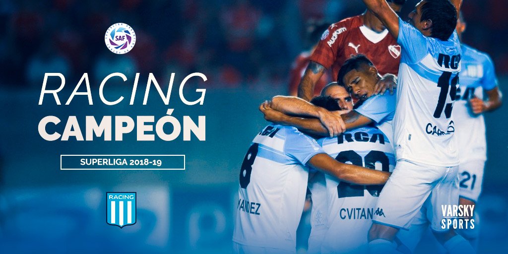 VSportsTM's tweet photo. Racing CAMPEÓN a falta de una fecha:
El que más goles convirtió
El que menos recibió
El que más ganó
El que menos perdió c/DyJ
El mejor de local
El 2º mejor a domicilio
El que tiene al goleador
Líder en remates efectivos al arco rival
Top 3 menos faltas cometidas.
Top 3 posesión https://t.co/1Ro01Dfxca