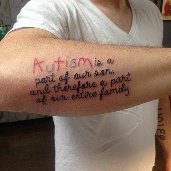 X 上的 Youtubes jaytypical：「I want to get a autism tattoo for my son ! I have had some ideas involving puzzle pieces and his birthdate or a inspirational quote would be cool