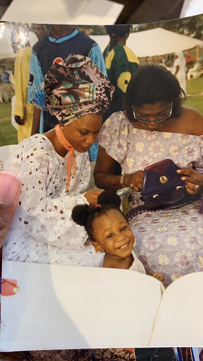 Earlier in the day, she sent me this from 2003 saying l’m so happy l got you and not one of those mums who show up occasionally with a cooler of jollof rice demanding devotion. This one’s a clown.