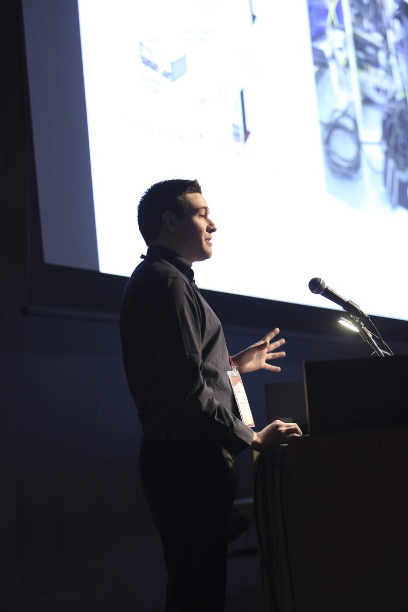 anthony_steed's tweet photo. Here is the one of the official photographer's pictures of Sebastian presenting #ieeevr2019 https://t.co/ddC1e33FK0