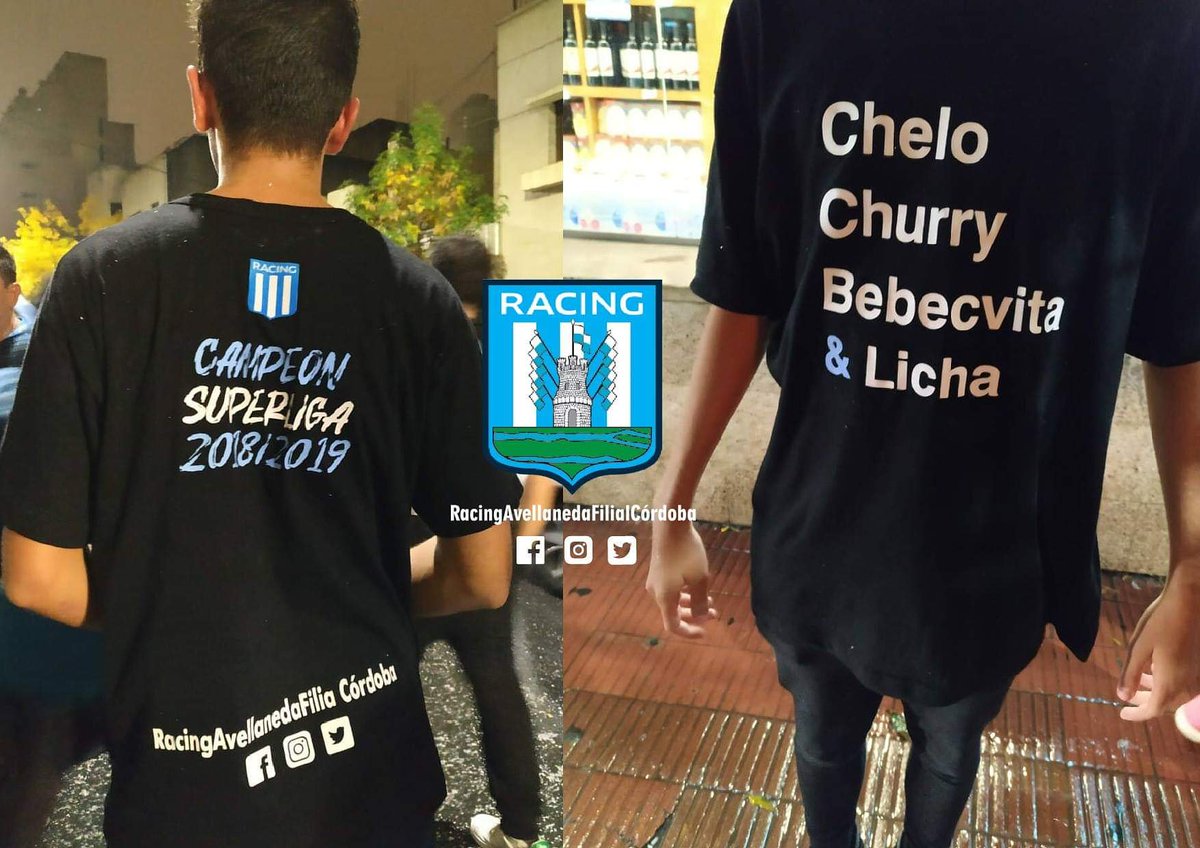 🏆 DAAAAALE CAMPEÓN DAAAALEEEE CAMPEÓN 🎓 Gracias a todos los que aguantan a la filial. El domingo copamos el cilindro y llevamos estas remeras para seguir festejando!! #RacingClub #racingpositivo #filialracingcba #somoscampeones #racingclubcampeon #LaSuperLigaTieneDueño