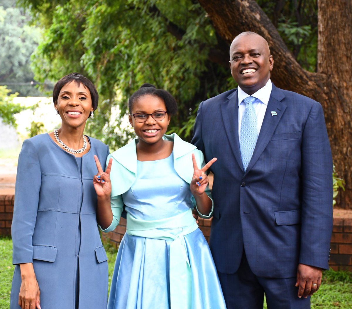 njmasisi's tweet photo. It's been a year since the journey began; time just flew by ! We are forever grateful to Him for our country, our President , our fellow citizens and our family. Pula ! Pula ! Pula ! https://t.co/9iKlM8qopb