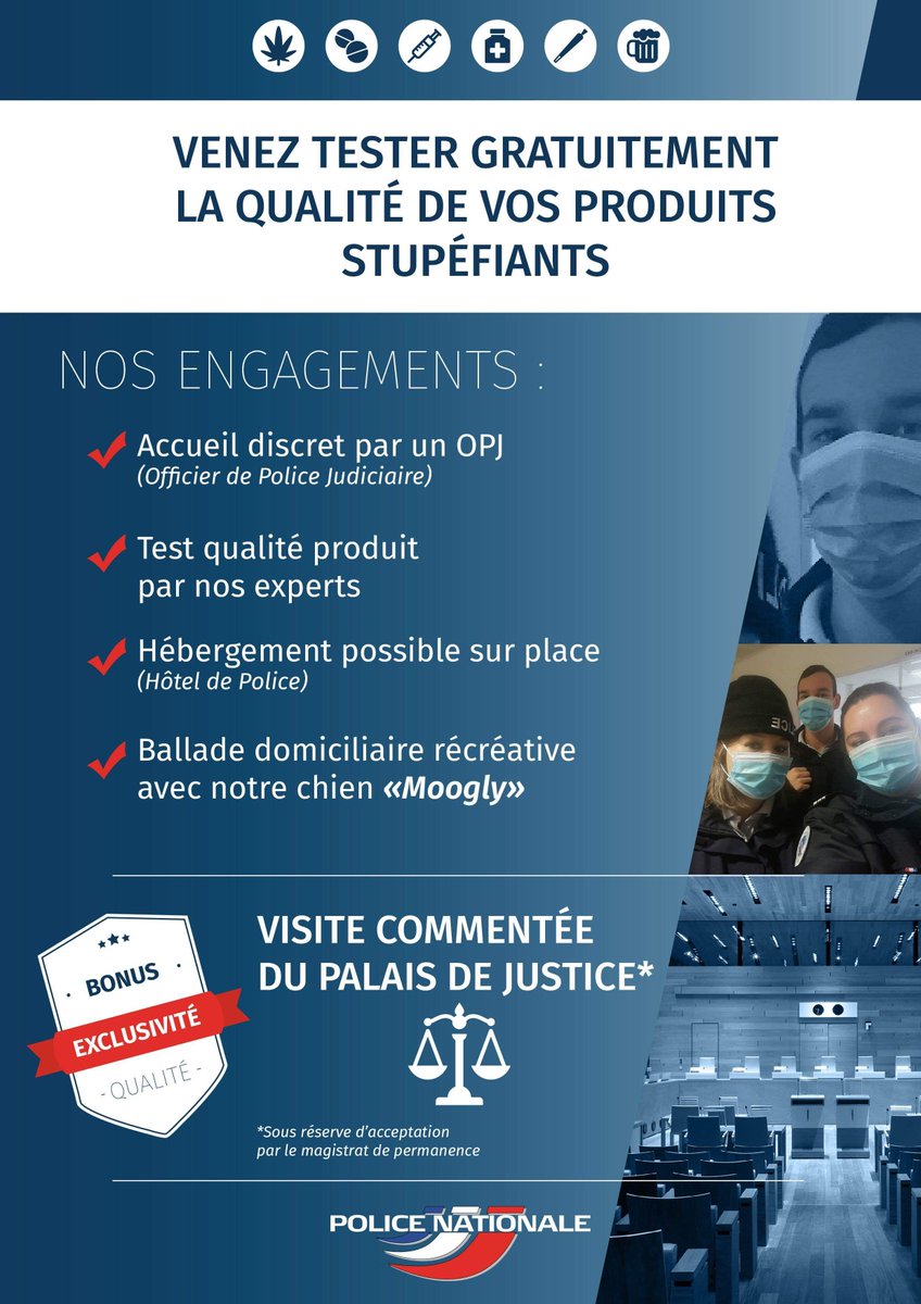 PoliceNat73's tweet photo. [#LeSaviezVous] Les produits de coupe des stupéfiants sont parfois dangereux pour la santé. Les commissariats de police de #Chambery #AixLesBains et #Albertville peuvent réaliser des test de qualité ⚗️🧪
⬇️⬇️⬇️ https://t.co/uAxsh5kn0d