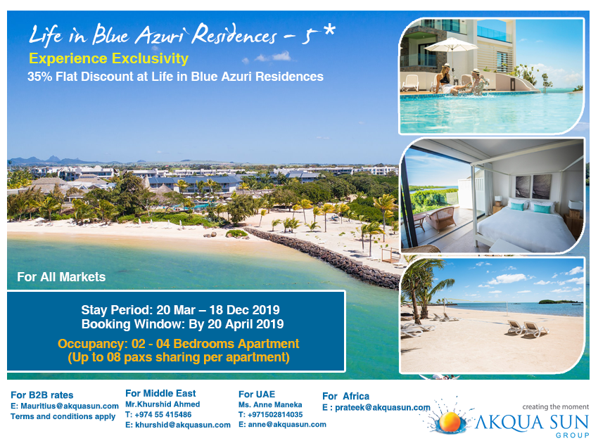 Akqua_Sun_Group's tweet image. #Azuri Resort is located in Roches Noires and features a private beach area. Providing a restaurant, the property also has a garden. Azuri Resort is located in Roches Noires and features a private beach area. 
#travel #travelagent #vacation #holiday