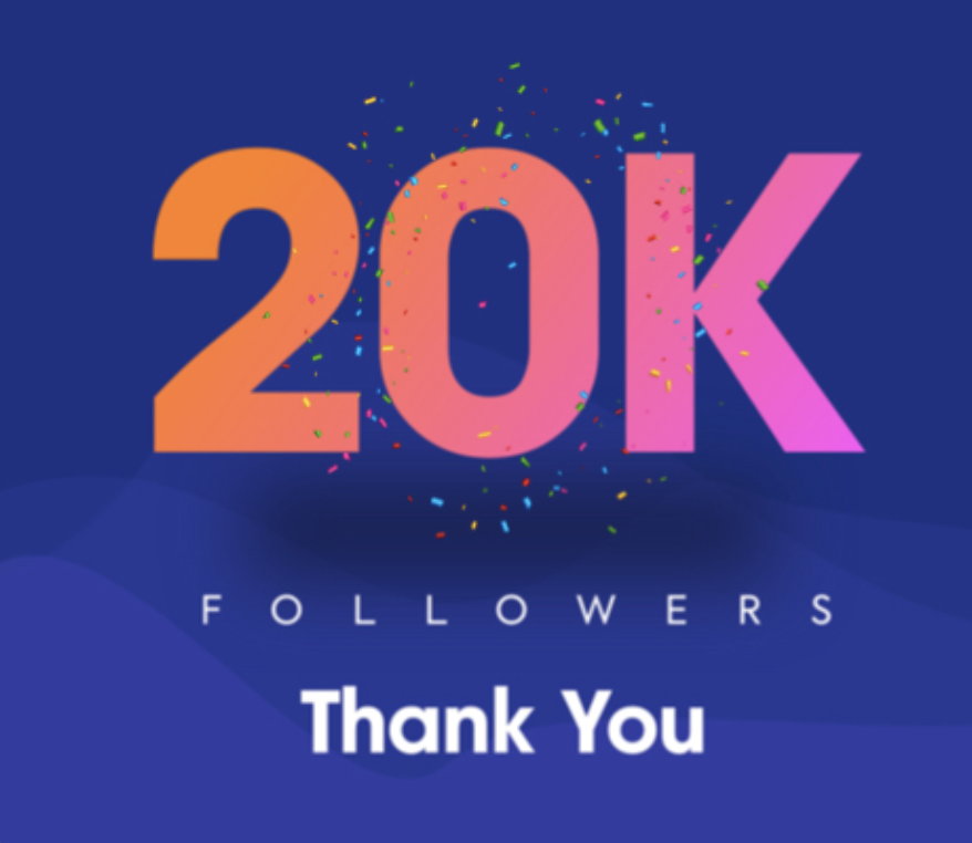 When we started this page, I thought, "ok, if we get half a dozen followers, then that'll be something." Now 20k later, we're blown away &amp; humbled that so many ppl r following us &amp; our slutty adventures. Now, I'm all, "Well, color me happy there's a sofa in the elevator!" THANK U