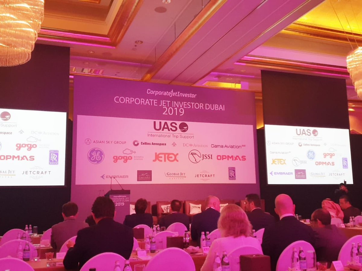 We are at the #CorporateJetInvestor Dubai #CJI #CJIDubai looking forward for some fruitful discussions #leadsponsors