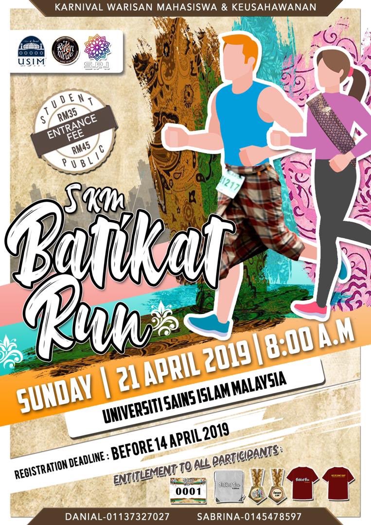 Batikat Run? Yes, mari daftar dengan pantas! #usim #ukm #upm #kuis #srmusim