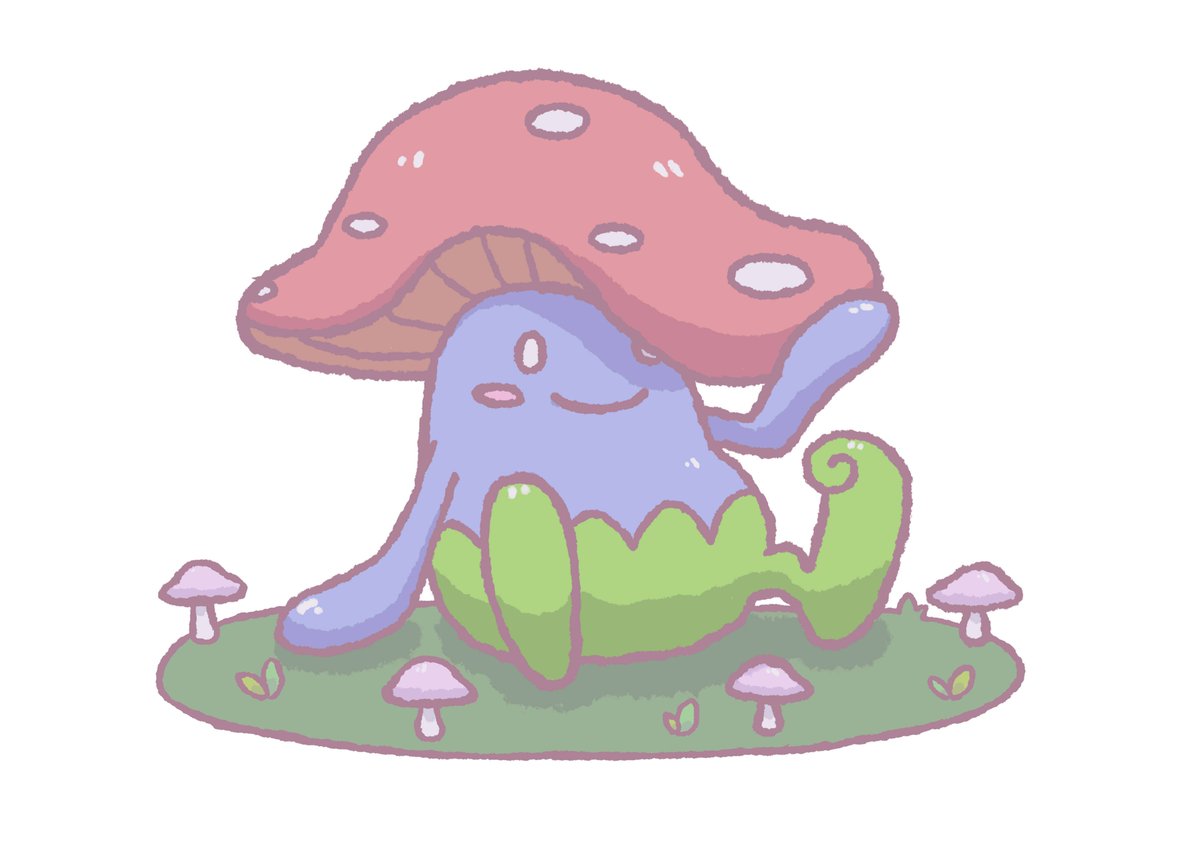 Anderso66985914's tweet photo. My entry for the @PokeMigawari 's #GalarFormContest
Galarian Vileplume, type Grass/Fairy, based on Fairy rings.
It evolves from Gloom when exposed to a Moon Stone. https://t.co/Z4XCB4H8BF