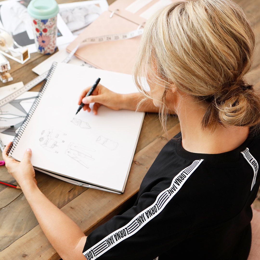 LornaJaneActive's tweet photo. Nowadays, most of our designs are created on desktop, but sometimes when I'm putting a collection together (or when I'm feeling nostalgic!) I sketch out my favourite pieces first!

Let me know if you’d like to see more of how we design at Lorna Jane ❤️ https://t.co/QOnbz3dRm9