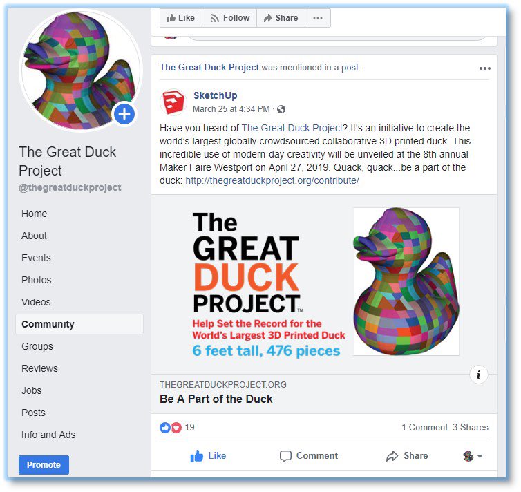 RobinsonJesse's tweet photo. Thanks for mentioning us ⁦@SketchUp⁩ !   It’s been a wild ride!  #thegreatduckproject https://t.co/LAOFSlWxAJ