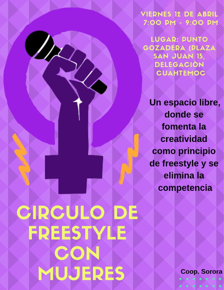 BF_Hip_Hop's tweet photo. #Círculodefreestylefemme #sincompetencia #concreatividad https://t.co/fPNpJYgKuk