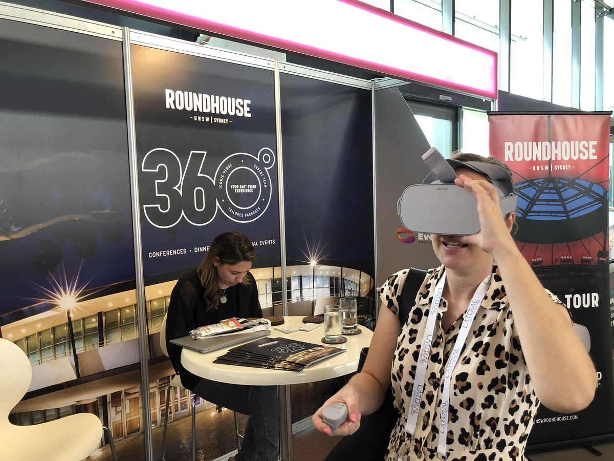 Great to see Rebecca from @Event_Birdie drop by for a virtual tour. Drop by and check it out! #MEAEVOLVE #MEA #EVOLVE2019