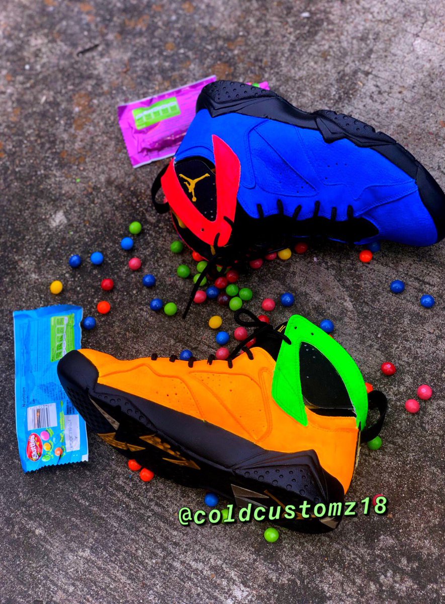 SneakerHead_Co's tweet photo. Sooner or Later my work gon go viral #TasteTheRainbow πππβ€οΈπ€ #ColdCustomz #ColdestInThe409WithABrush https://t.co/0KbsEGZGdl