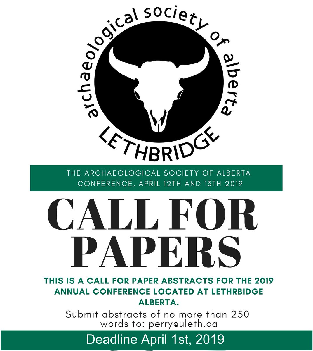 Last chance to submit paper and poster topics for the upcoming ASA conference! The deadline is April 1st! #archaeology #winthemoney #students #sharethedata #ASAagm