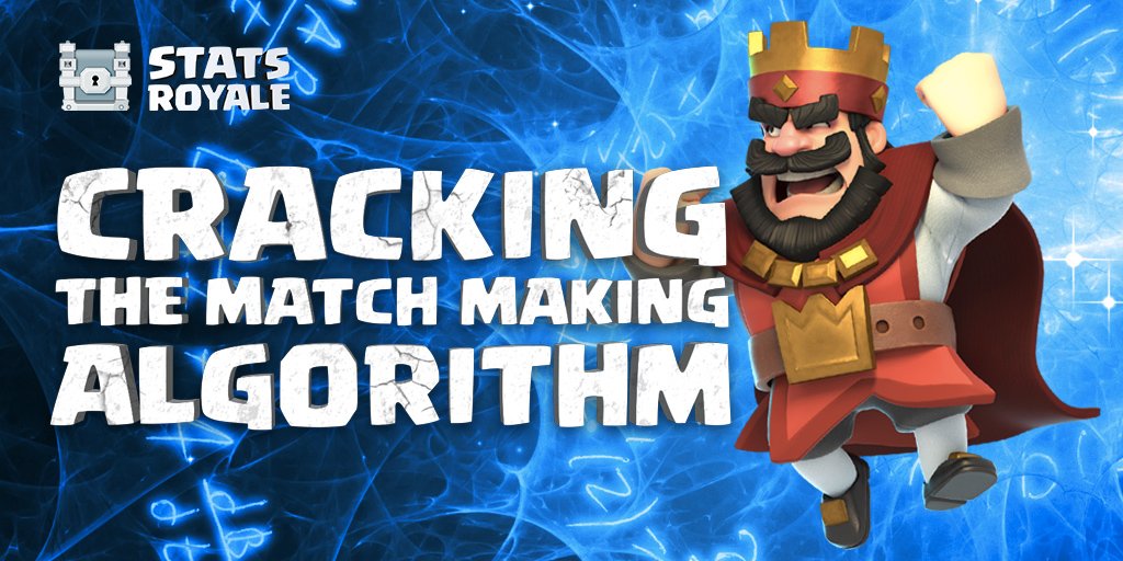 We cracked the <a href="/ClashRoyale/">Clash Royale</a> match making algorithm. It should come as no surprise that it's rigged. After analyzing millions of network packets, we finally figured it out. Find out all the details right here: goo.gl/7eXsUc