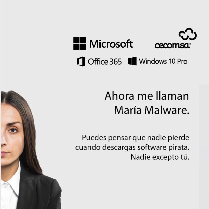 CecomsaRD's tweet photo. Cuando descargas un software pirata, vuelves a tu empresa mas vulnerable.
•
•
#OriginalEsMejor #Office365 #Microsoft
#CecomsaRD https://t.co/7ECOdlZHi5