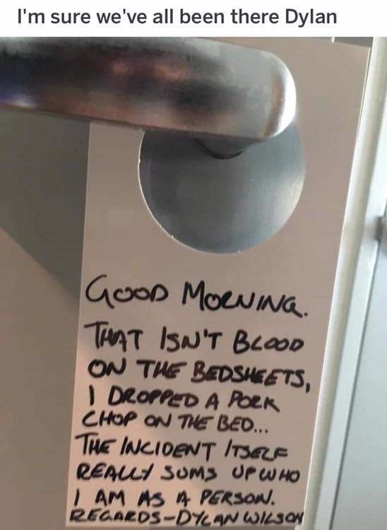 MensHumor's tweet photo. Good on you, Dylan https://t.co/FuFJnx0h4F