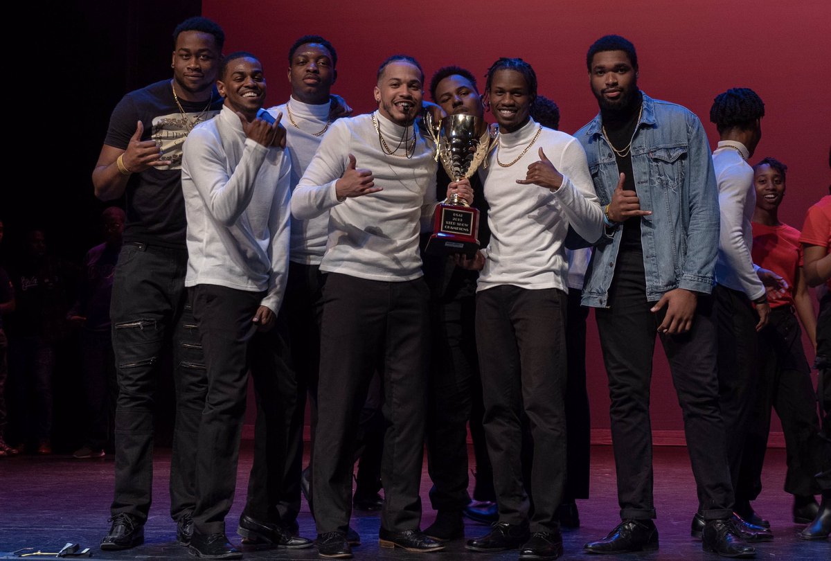 KOAlphas's tweet photo. This past Friday, the Brothers of KO won our sixth consecutive BSAI Step Show. 🏆 🏆 🏆🏆🏆🏆 Shoutout to the rest of Duke NPHC for putting on a great show for the prospective black students in the Class of 2023. #dukealphas https://t.co/YgJyCFEBfu