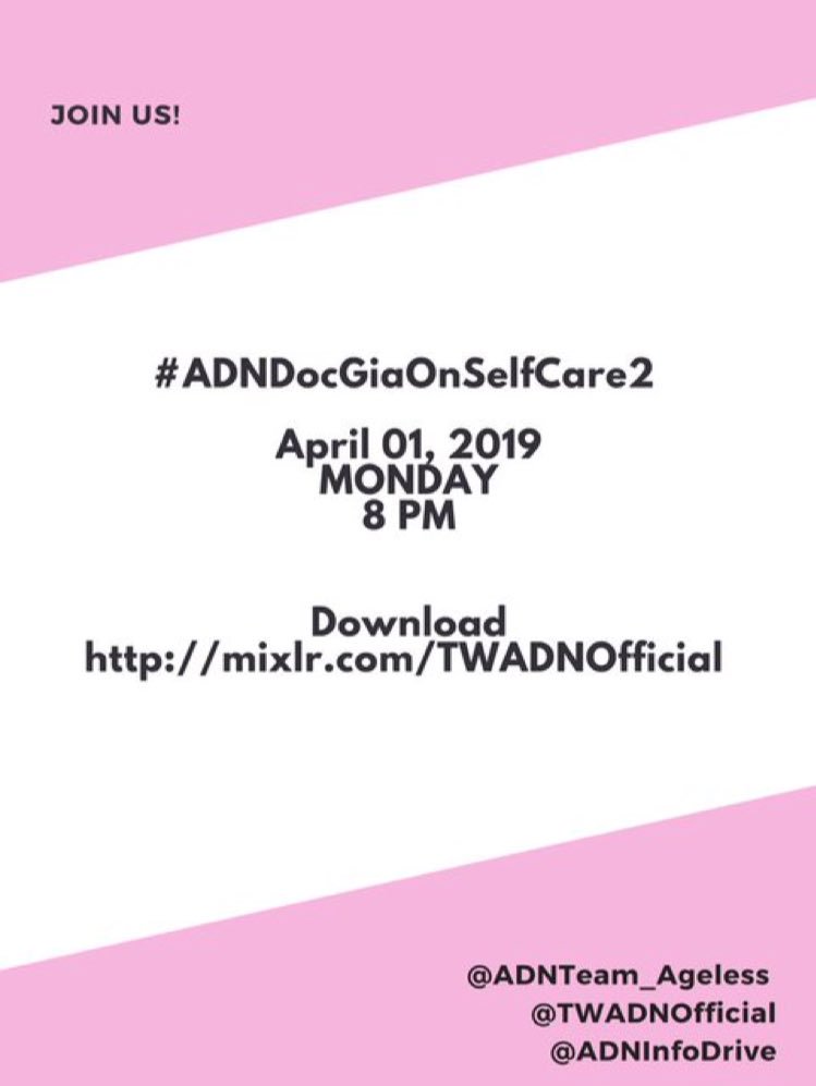 ADNInfoDrive's tweet photo. So thankful to Doc @giasison for sharing with us her time and expertise for the past four #ADNTalk episodes on Mental Health and Wellbeing. 

At tuloy-tuloy pa po ito! Tonight at 8PM @TWADNOfficial, part two of SELF-CARE series na! 

#ADNDocGiaOnSelfCare2 
#ALDUBNationLovingHeart https://t.co/q7rCJ5nKtU